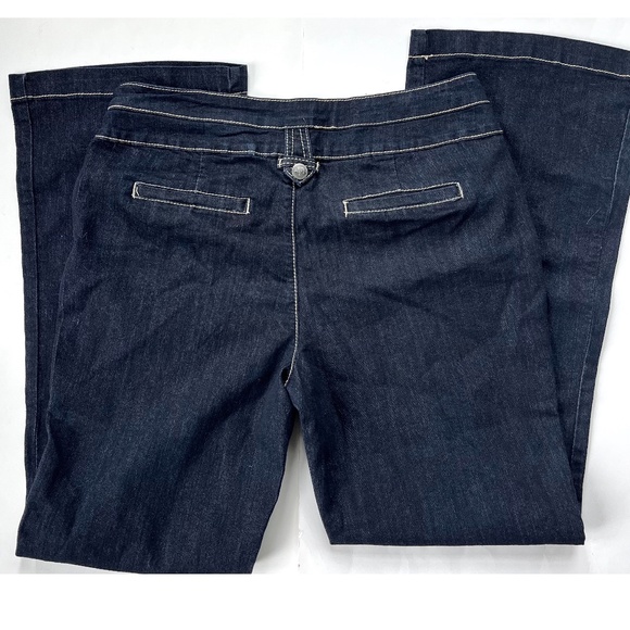 Earl Jeans Sailor Style Dark Denim Jeans Size 14 - Picture 2 of 6